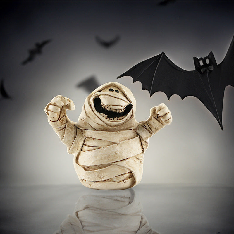 Halloween Cute Pumpkin Ghost Ornaments Desktop Decorations