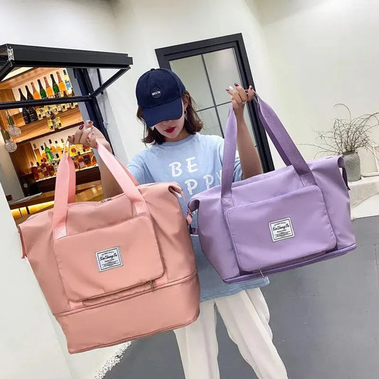 Travel Dry And Wet Separation Carrying Bag With Large Capacity
