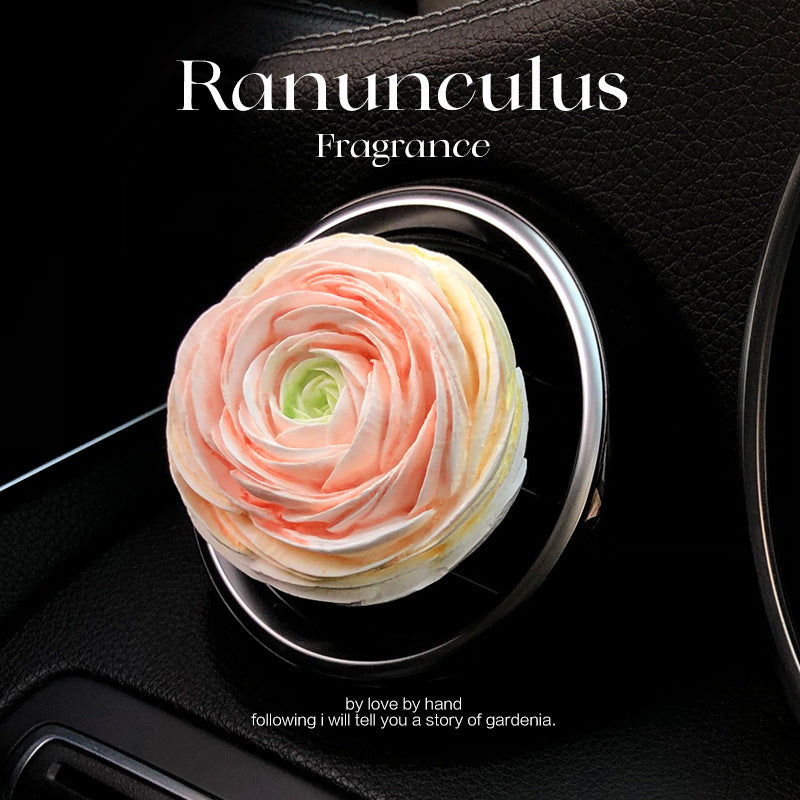 Car Mounted Peony Fragrance Expanding Stone Ornaments